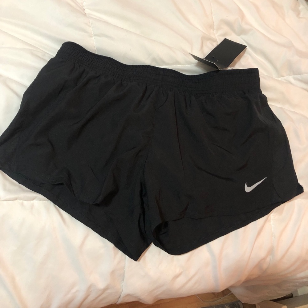 Black nike running shorts